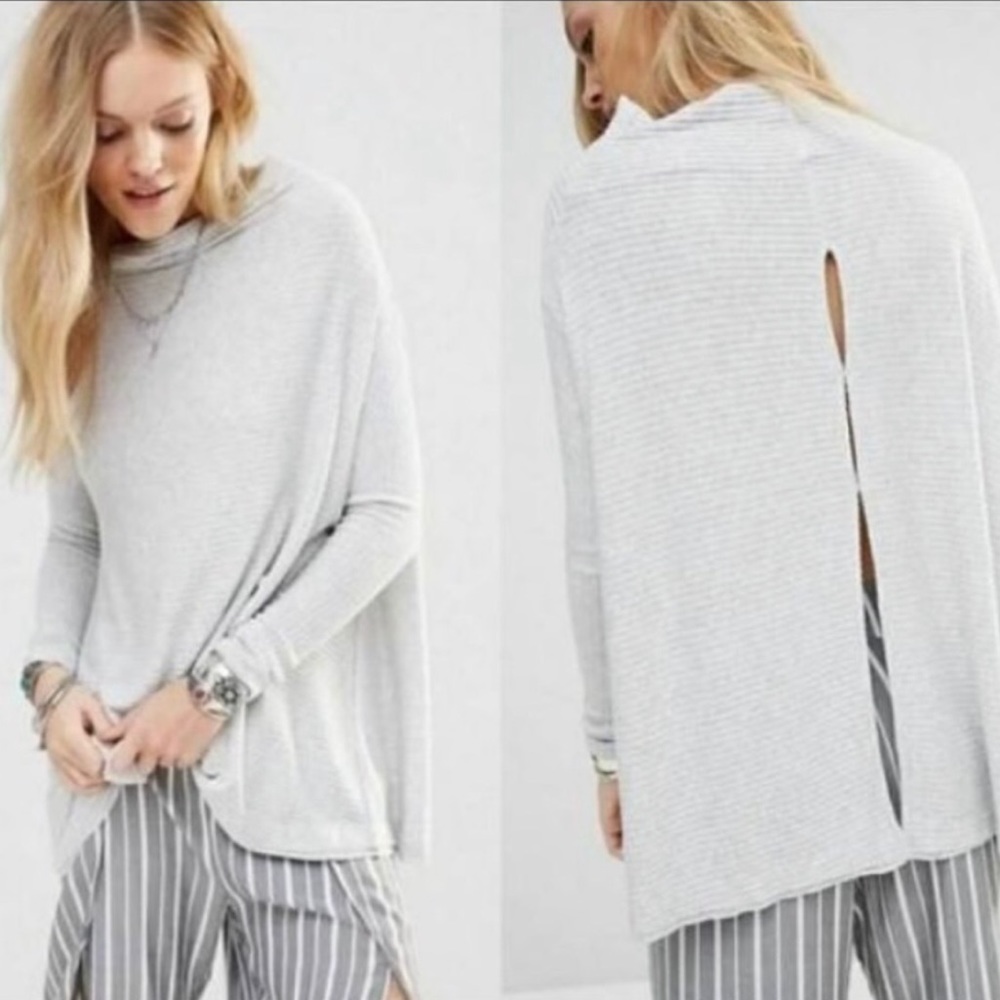 Free People We The Free Lover Rib Split Back Pullover